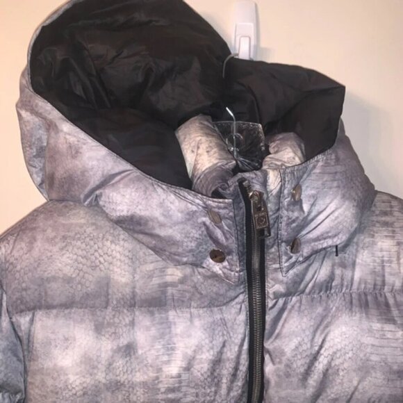 Nicole Benisti Puffer Down Jacket Marbled Grey XL - Picture 8 of 11